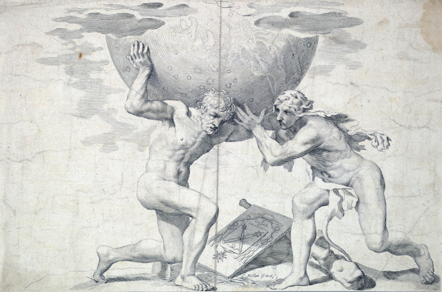 Hercules helping Atlas.